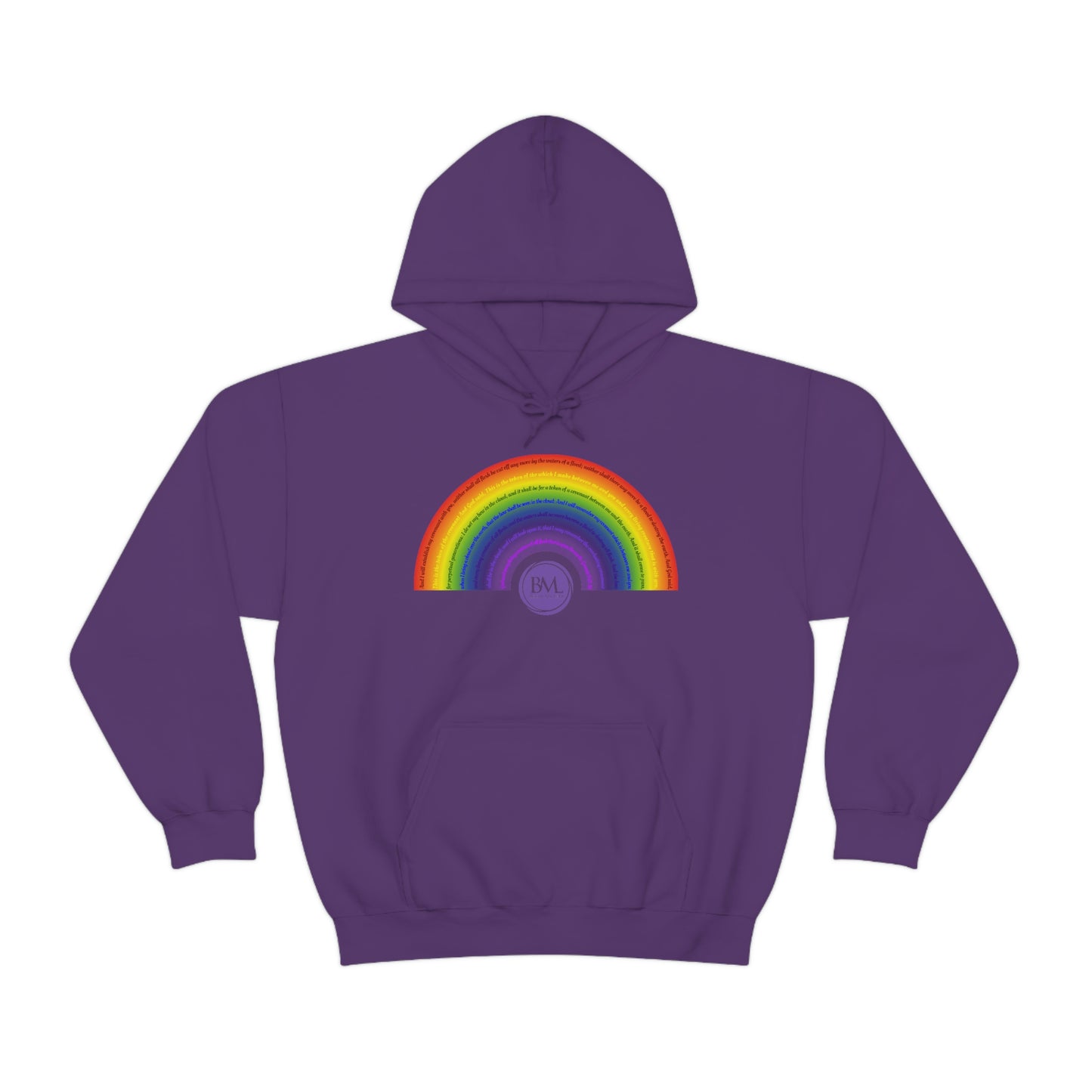 God's covenant in Biblical Scripture & in the form of His bow, A Worldwide Favorite Covenant seeing in the sky by Billions! Unisex Heavy Blend™ Hooded Sweatshirt