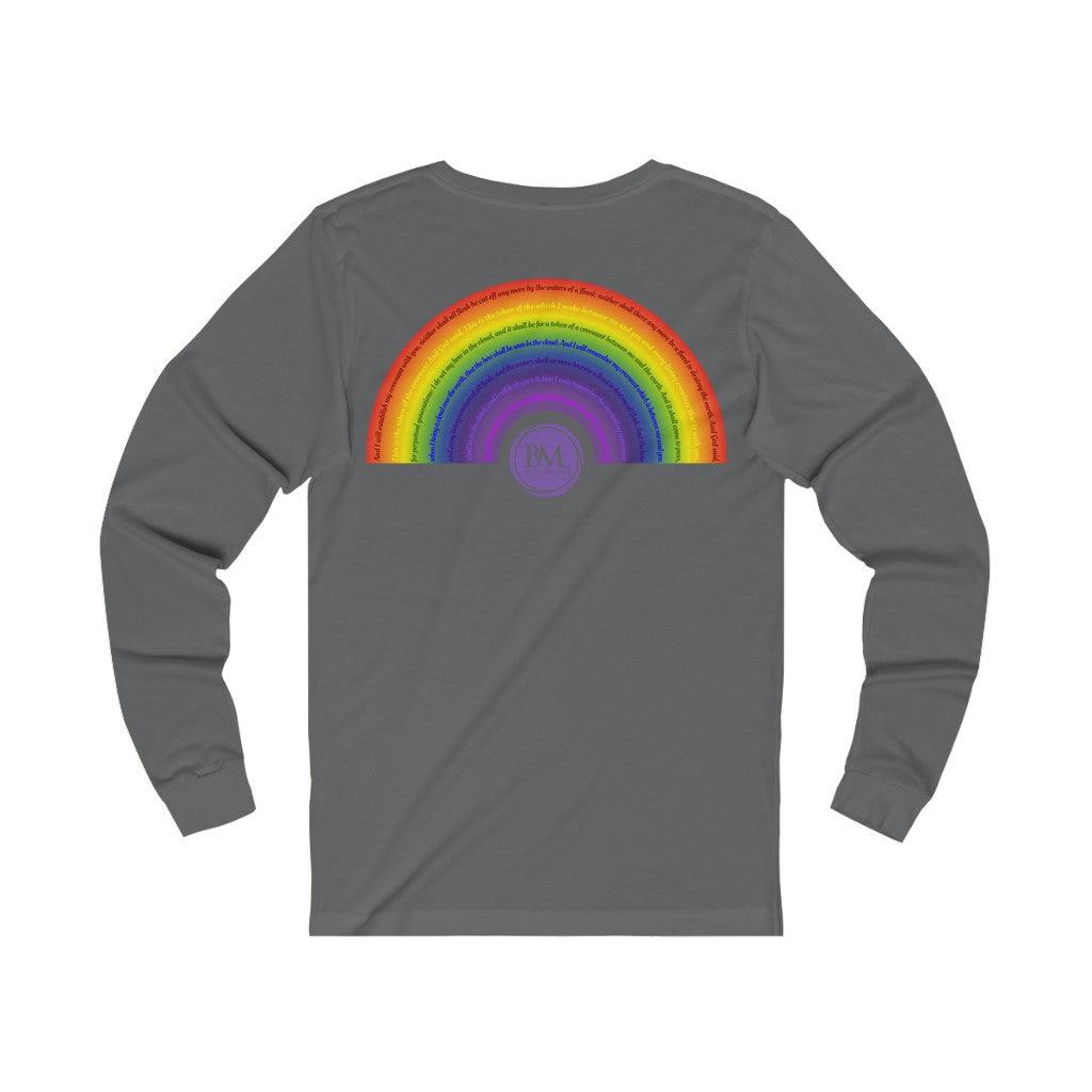 God's covenant in Biblical Scripture Solid Jersey Long Sleeve Tee - Bless My Life ™