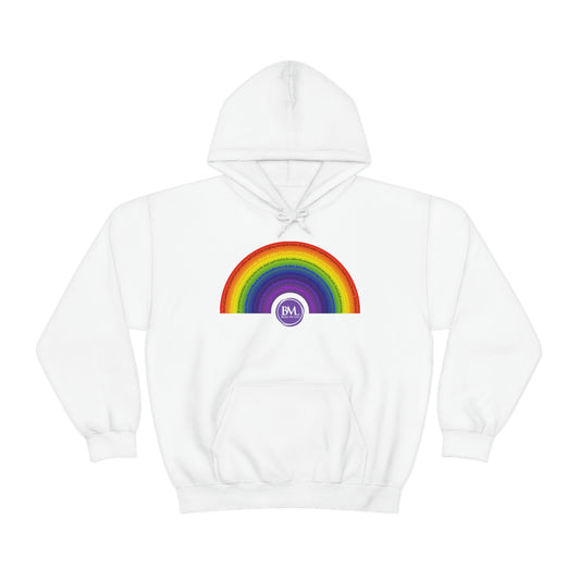 God's covenant in Biblical Scripture & in the form of His bow, A Worldwide Favorite Covenant seeing in the sky by Billions! Unisex Heavy Blend™ Hooded Sweatshirt