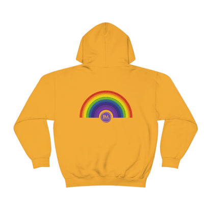 God's covenant in Biblical Scripture & in the form of His bow, A Worldwide Favorite Covenant seeing in the sky by Billions! Unisex Heavy Blend™ Hooded Sweatshirt