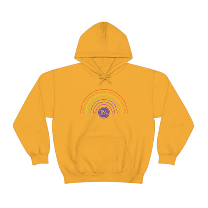 God's covenant in Biblical Scripture & in the form of His bow, the Rainbow. A Worldwide Favorite Covenant seeing in the sky by Billions! Unisex Heavy Blend™ Hooded Sweatshirt