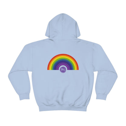 God's covenant in Biblical Scripture & in the form of His bow, A Worldwide Favorite Covenant seeing in the sky by Billions! Unisex Heavy Blend™ Hooded Sweatshirt