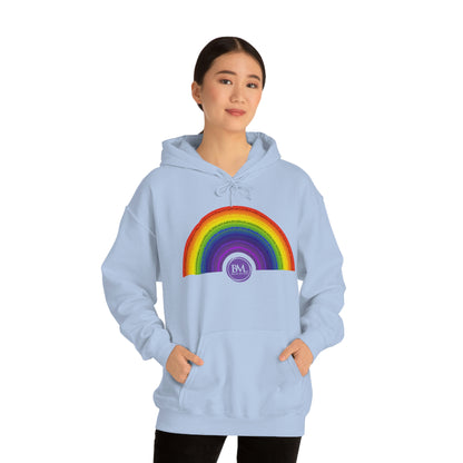 God's covenant in Biblical Scripture & in the form of His bow, A Worldwide Favorite Covenant seeing in the sky by Billions! Unisex Heavy Blend™ Hooded Sweatshirt