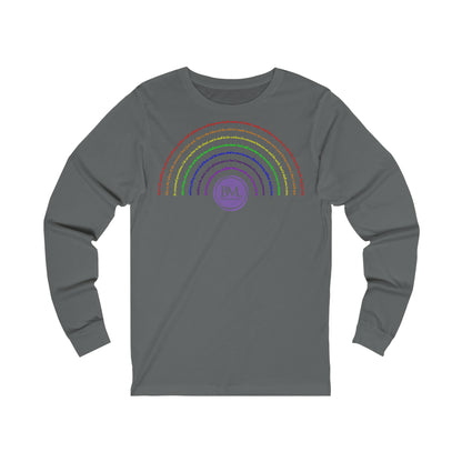 God's covenant in Biblical Scripture & in the form of His bow, the Rainbow. A Worldwide Favorite Covenant seeing in the sky by Billions! Unisex Jersey Long Sleeve Tee