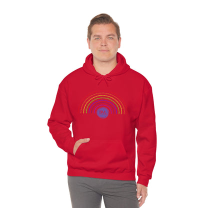 God's covenant in Biblical Scripture & in the form of His bow, the Rainbow. A Worldwide Favorite Covenant seeing in the sky by Billions! Unisex Heavy Blend™ Hooded Sweatshirt