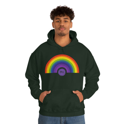 God's covenant in Biblical Scripture & in the form of His bow, A Worldwide Favorite Covenant seeing in the sky by Billions! Unisex Heavy Blend™ Hooded Sweatshirt