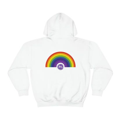 God's covenant in Biblical Scripture & in the form of His bow, A Worldwide Favorite Covenant seeing in the sky by Billions! Unisex Heavy Blend™ Hooded Sweatshirt